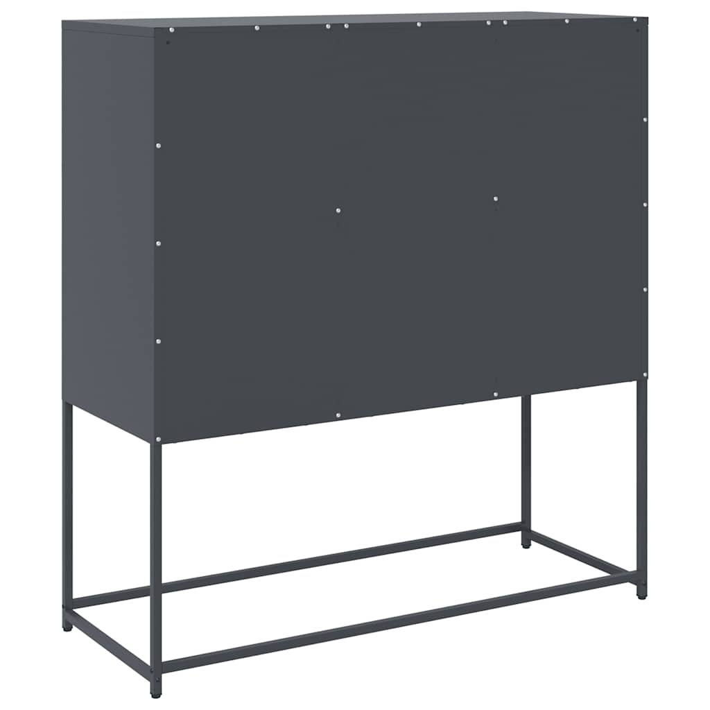 Cabinet, anthracite, 100.5x39x107 cm, cold-rolled steel