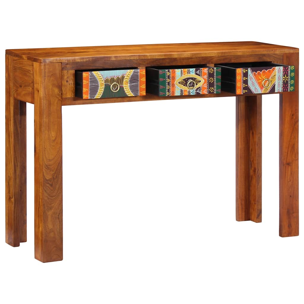 Console table, 110x35x75 cm, solid acacia wood