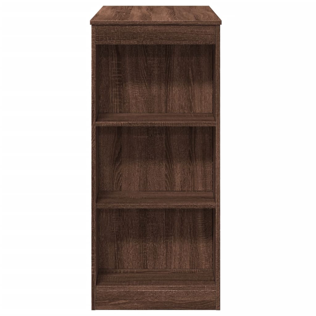 Masă bar cu rafturi, stejar maro, 95x47x103,5 cm lemn prelucrat