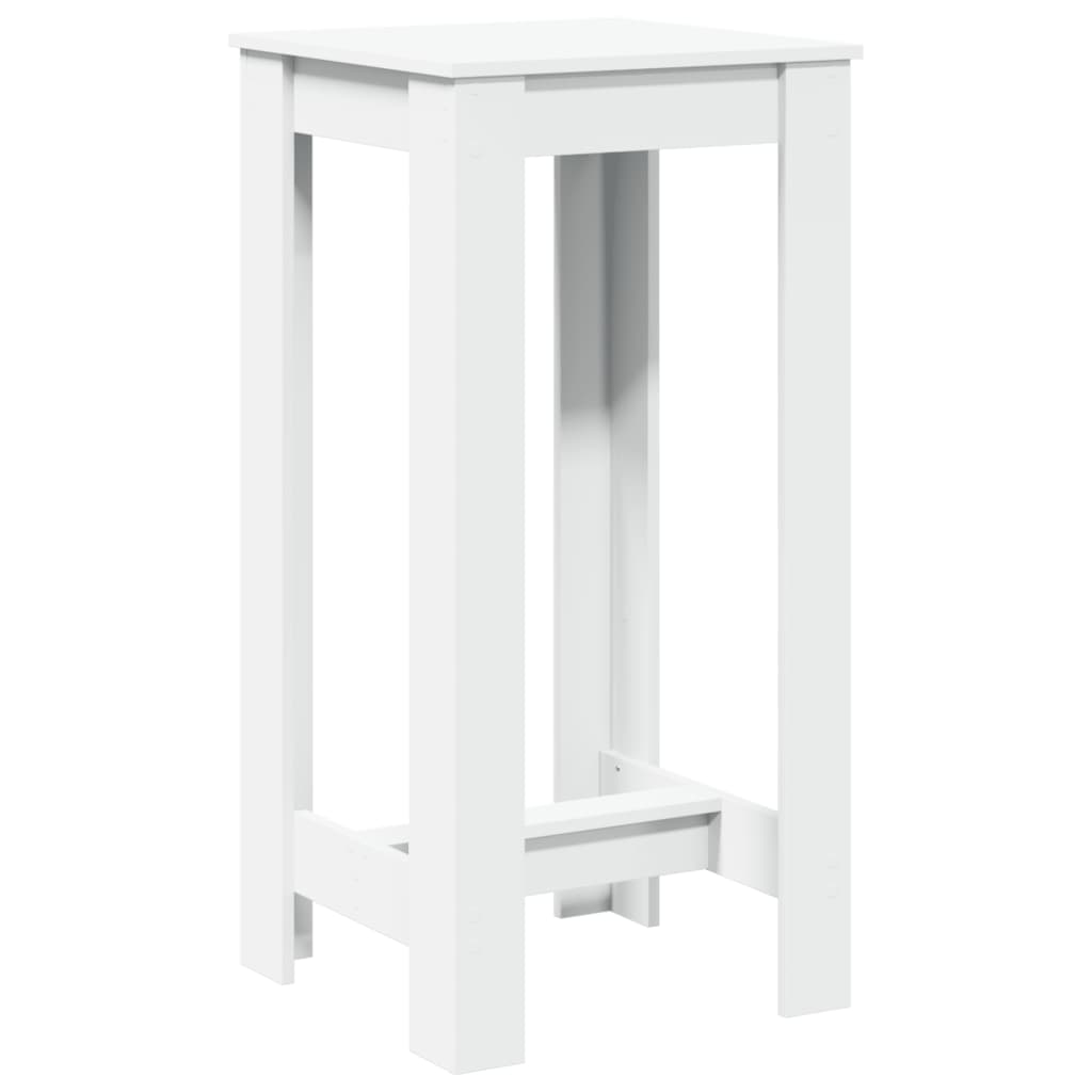 Bar table, white, 51x50x103.5 cm, processed wood