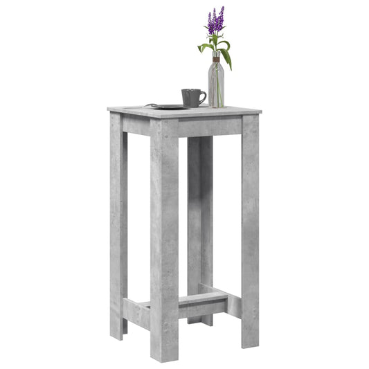 Bar table, concrete grey, 51x50x103.5 cm, processed wood