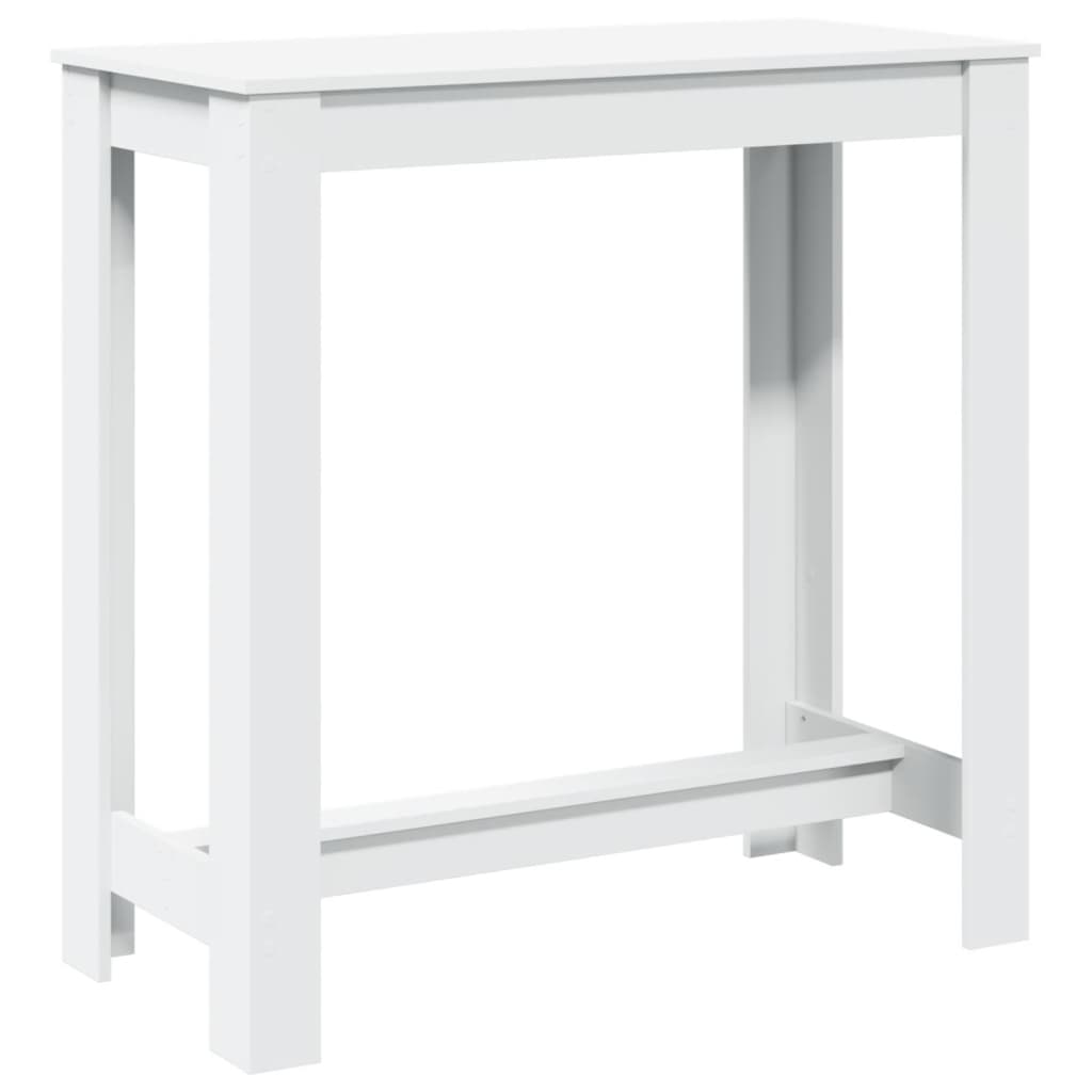 Bar table, white, 102x50x103.5 cm, processed wood