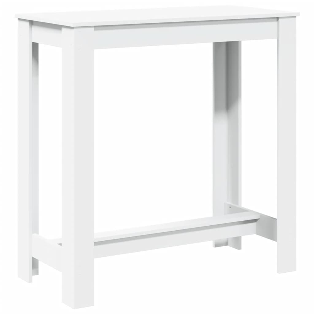 Bar table, white, 102x50x103.5 cm, processed wood