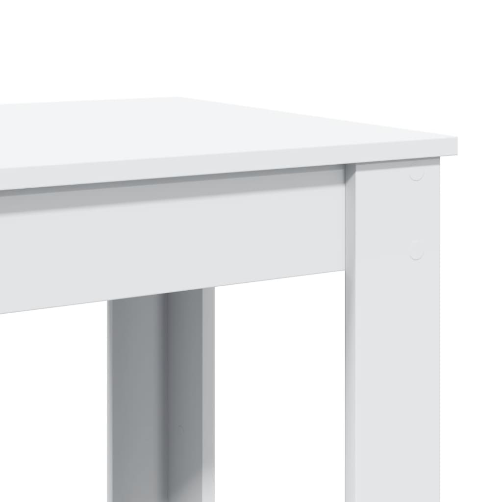 Bar table, white, 102x50x103.5 cm, processed wood