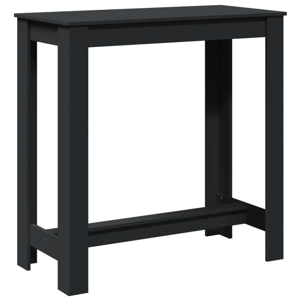 Bar table, black, 102x50x103.5 cm, processed wood