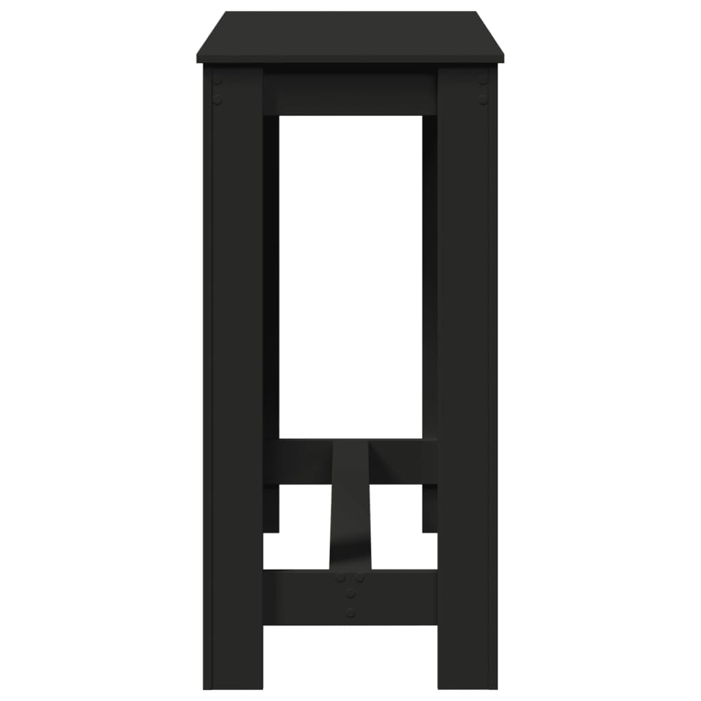 Bar table, black, 102x50x103.5 cm, processed wood