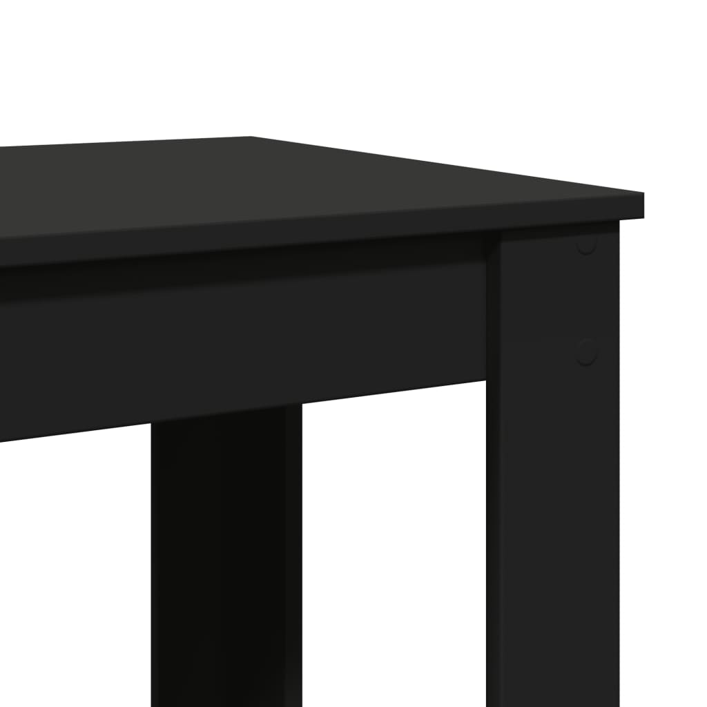 Bar table, black, 102x50x103.5 cm, processed wood