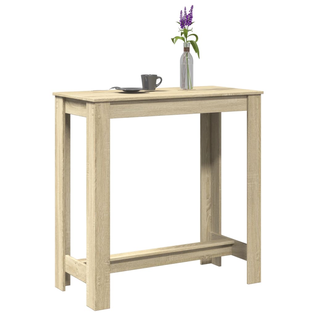 Bar table, Sonoma oak, 102x50x103.5 cm, engineered wood