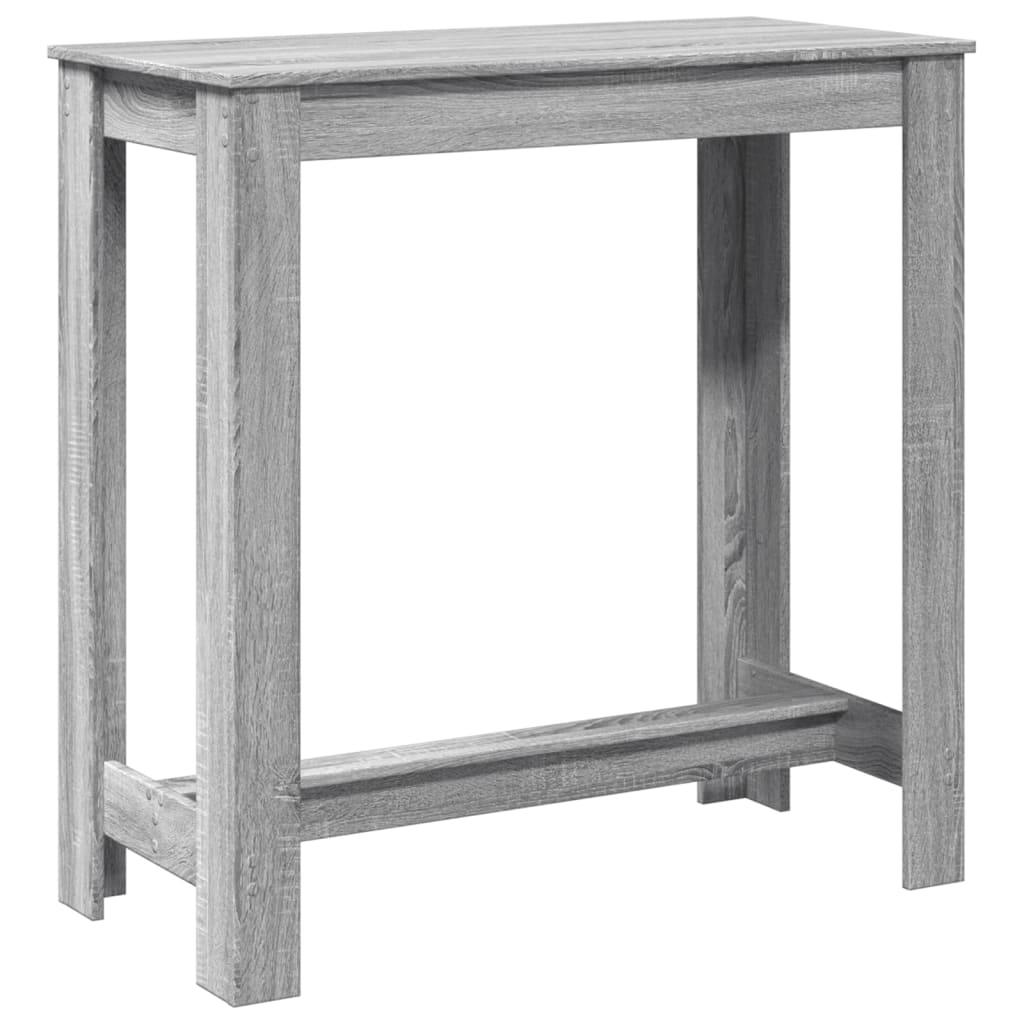 Bar table, Sonoma gray, 102x50x103.5 cm, processed wood