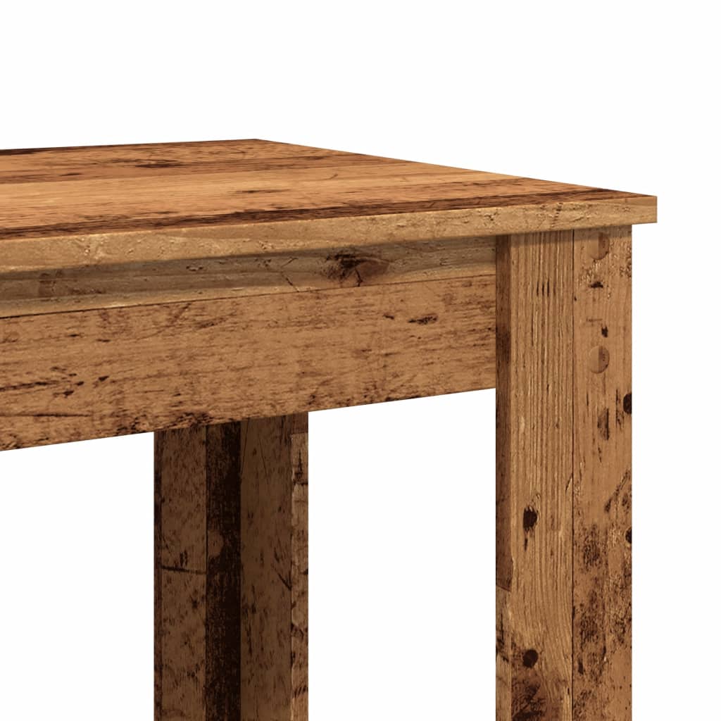 Bar table, old wood, 102x50x103.5 cm, processed wood