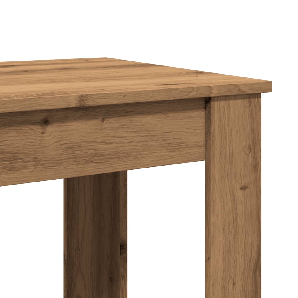 Bar table, handcrafted oak, 102x50x103.5 cm, processed wood