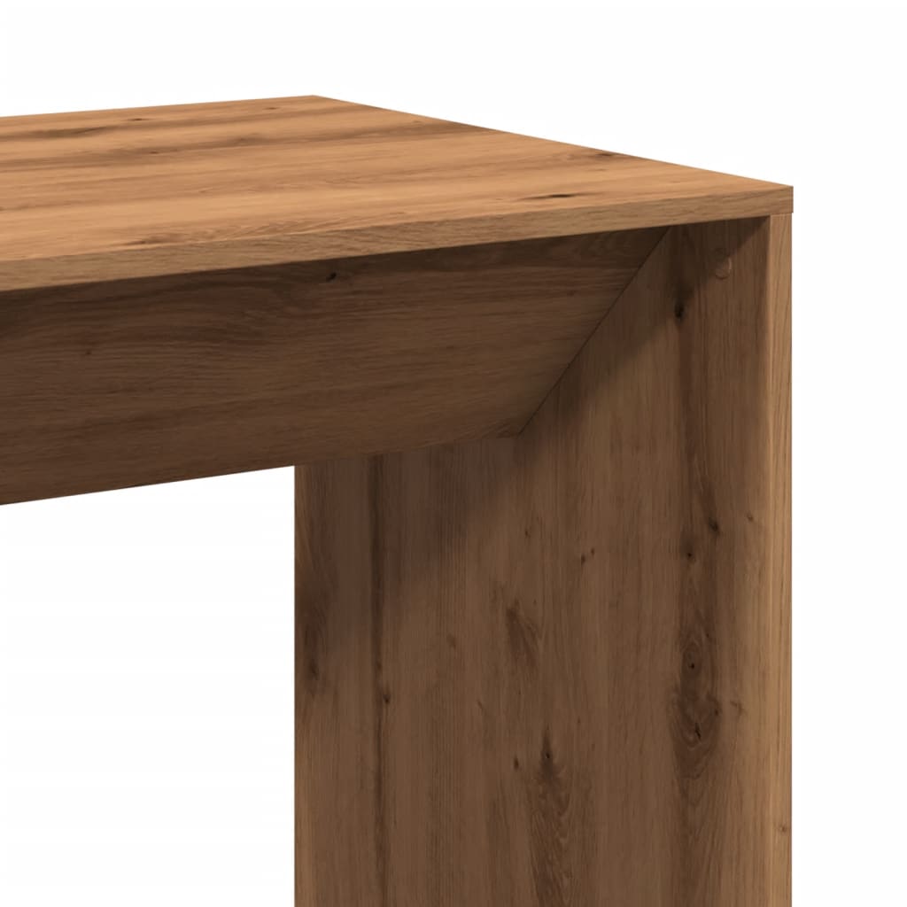 Bar table, handcrafted oak, 51x50x103.5 cm, processed wood