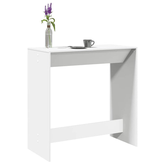 Bar table, white, 102x50x103.5 cm, processed wood