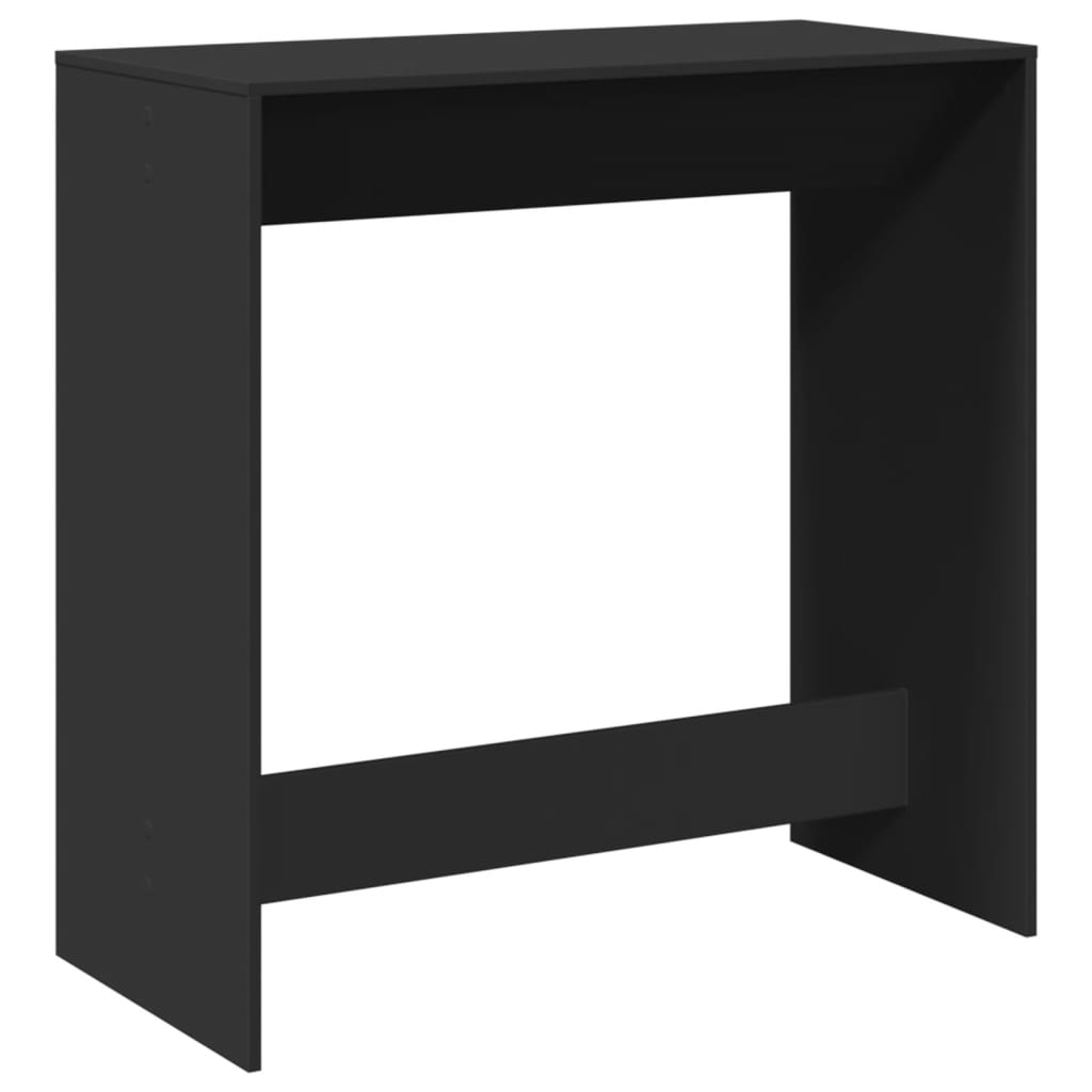 Bar table, black, 102x50x103.5 cm, processed wood