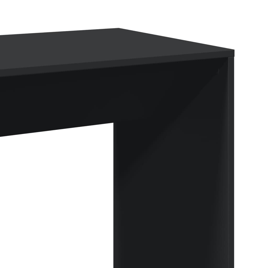 Bar table, black, 102x50x103.5 cm, processed wood