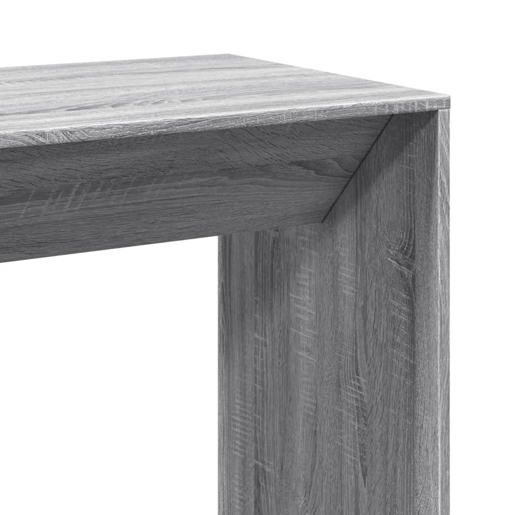 Bar table, Sonoma gray, 102x50x103.5 cm, processed wood