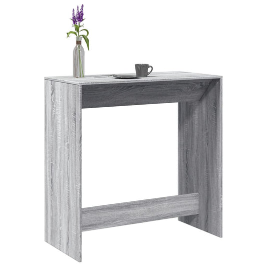 Bar table, Sonoma gray, 102x50x103.5 cm, processed wood