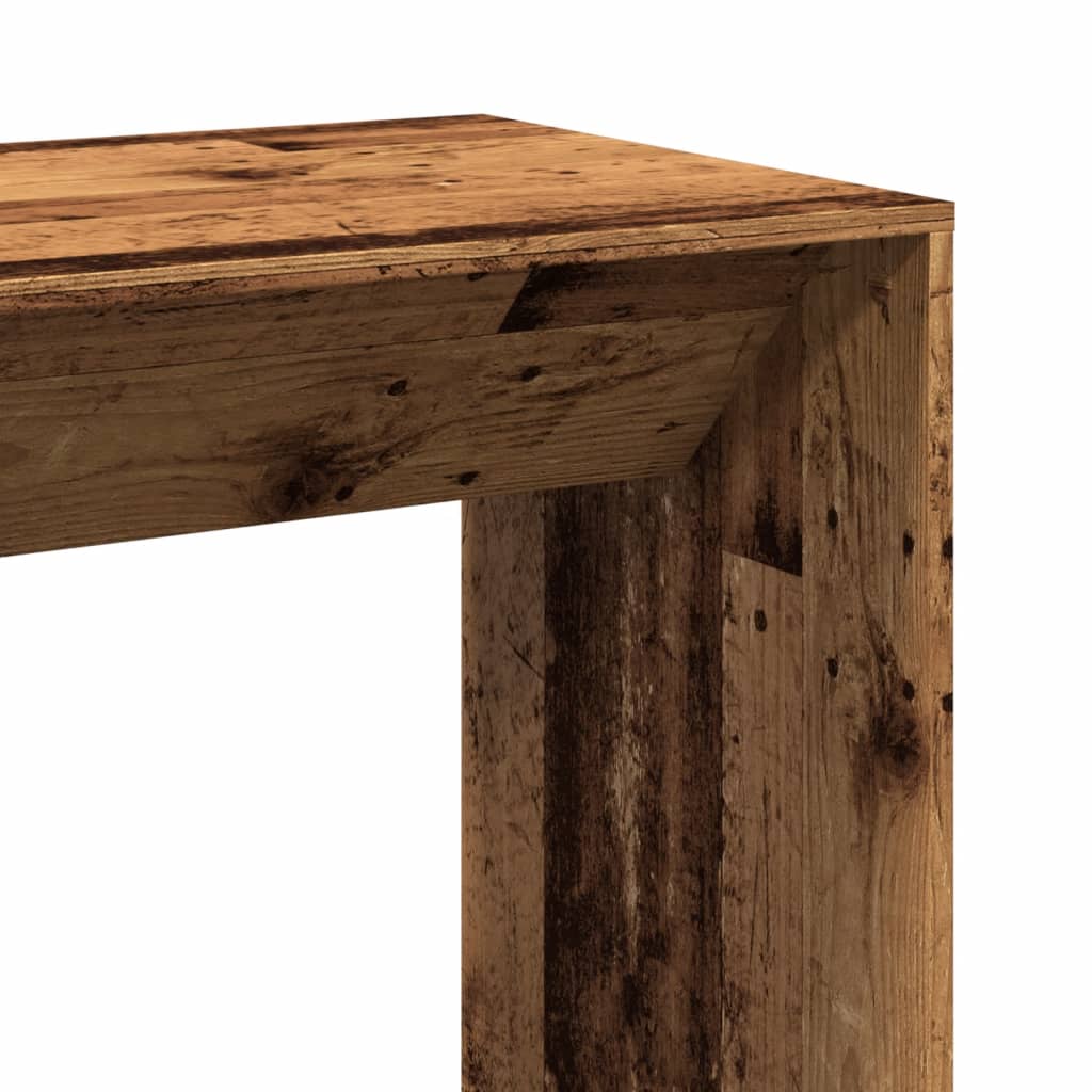 Bar table, old wood, 102x50x103.5 cm, processed wood