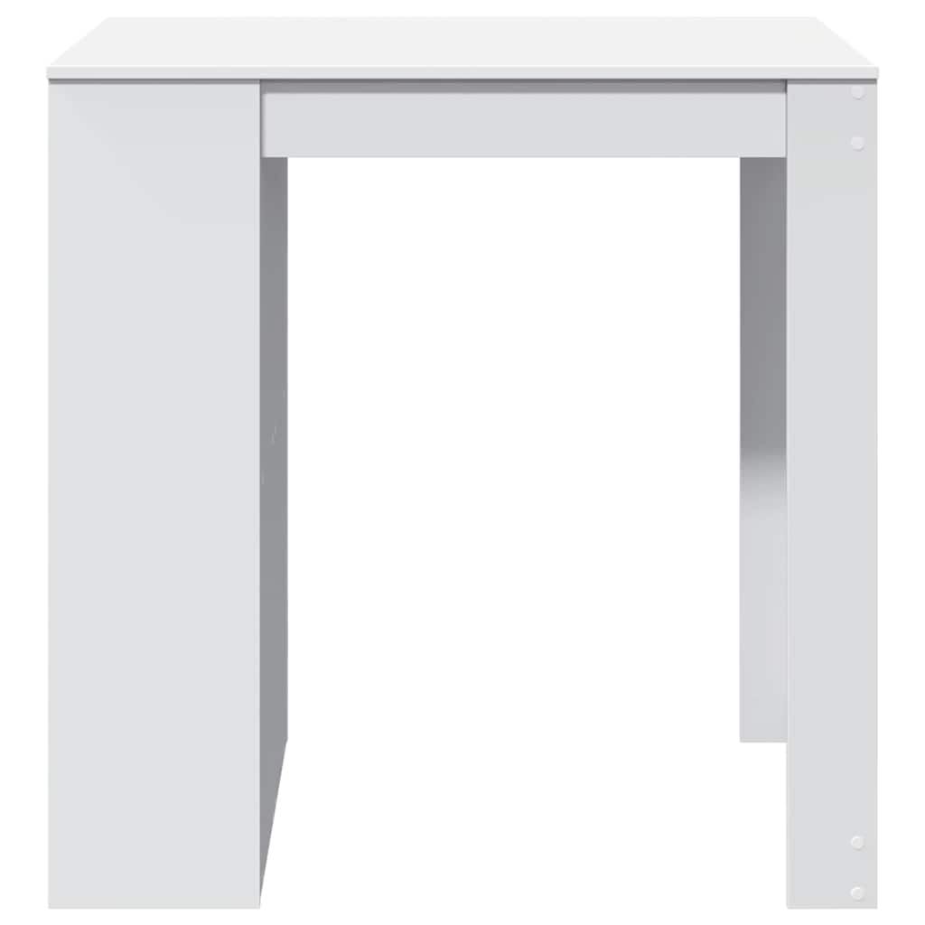 Bar table, white, 102x70x103.5 cm, processed wood