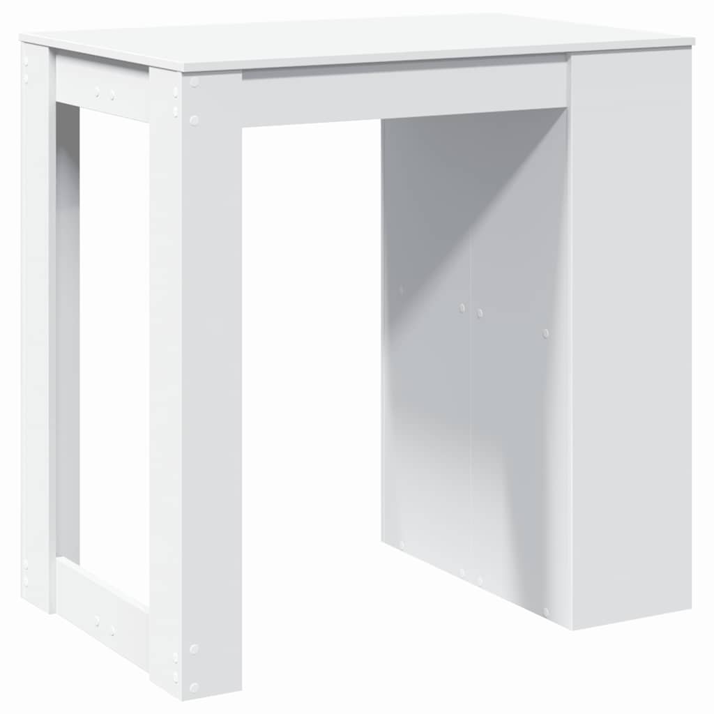 Bar table, white, 102x70x103.5 cm, processed wood