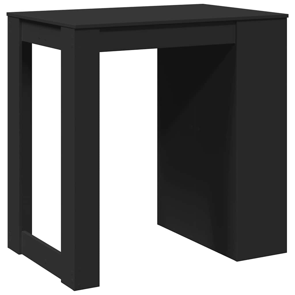 Bar table, black, 102x70x103.5 cm, processed wood