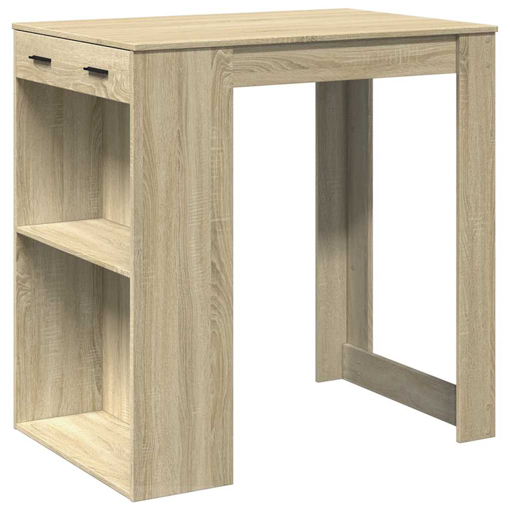 Bar table, Sonoma oak, 102x70x103.5 cm, engineered wood