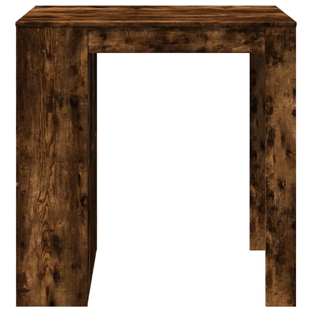 Bar table, smoked oak, 102x70x103.5 cm, processed wood