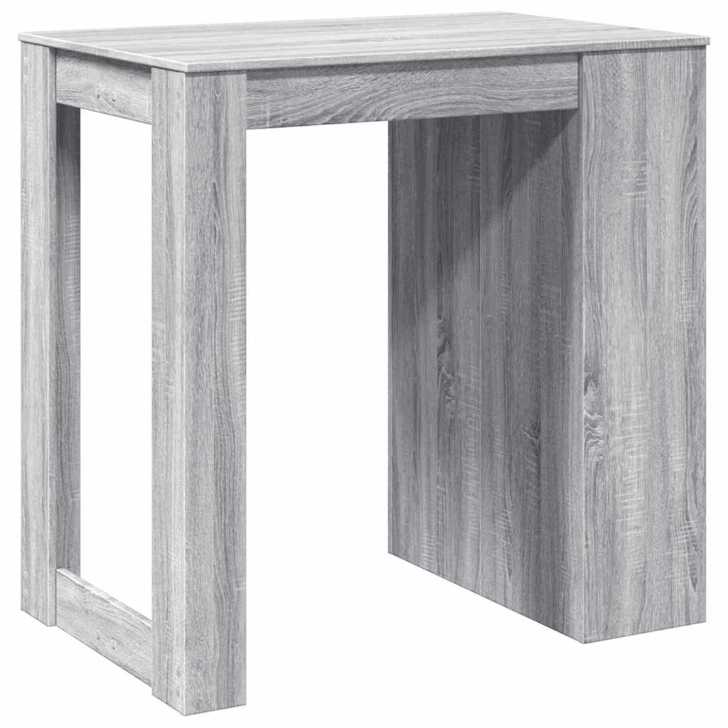 Bar table, Sonoma gray, 102x70x103.5 cm, processed wood