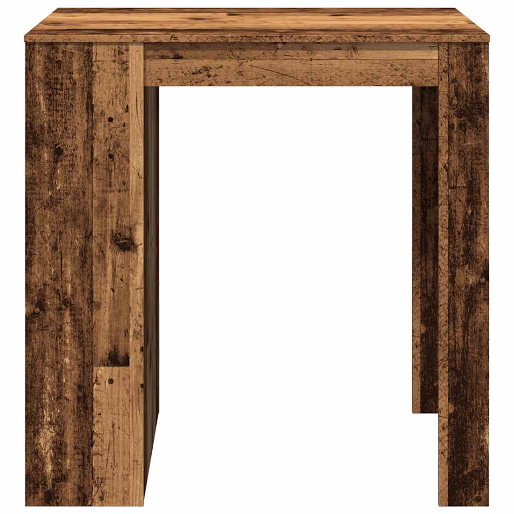 Bar table, old wood, 102x70x103.5 cm, processed wood