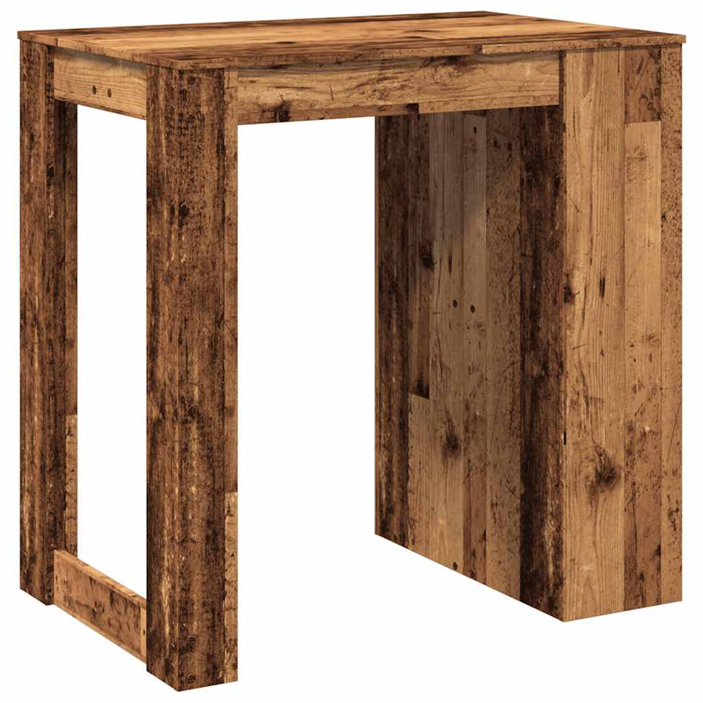 Bar table, old wood, 102x70x103.5 cm, processed wood