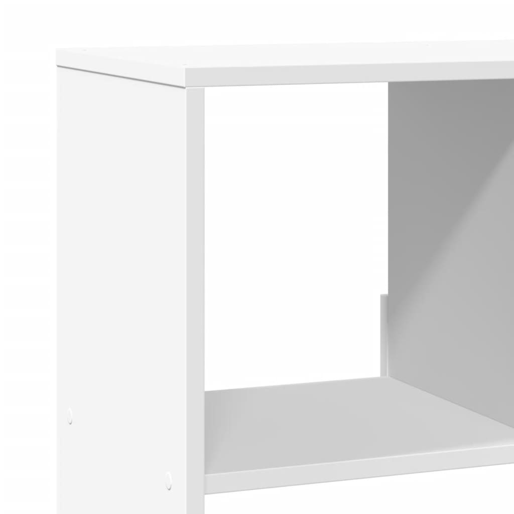 Bookcase, white, 100x33x125.5 cm, processed wood