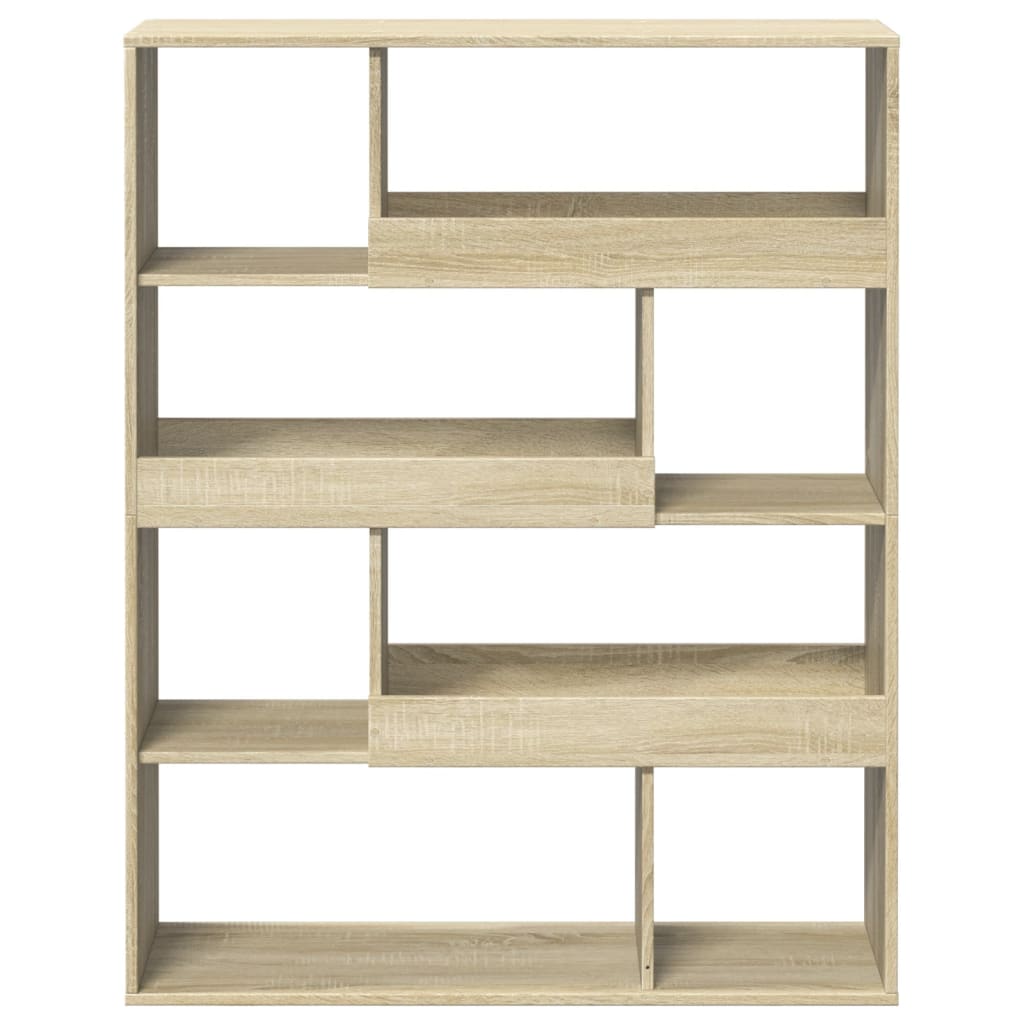 Bookcase, sonoma oak, 100x33x125.5 cm, processed wood