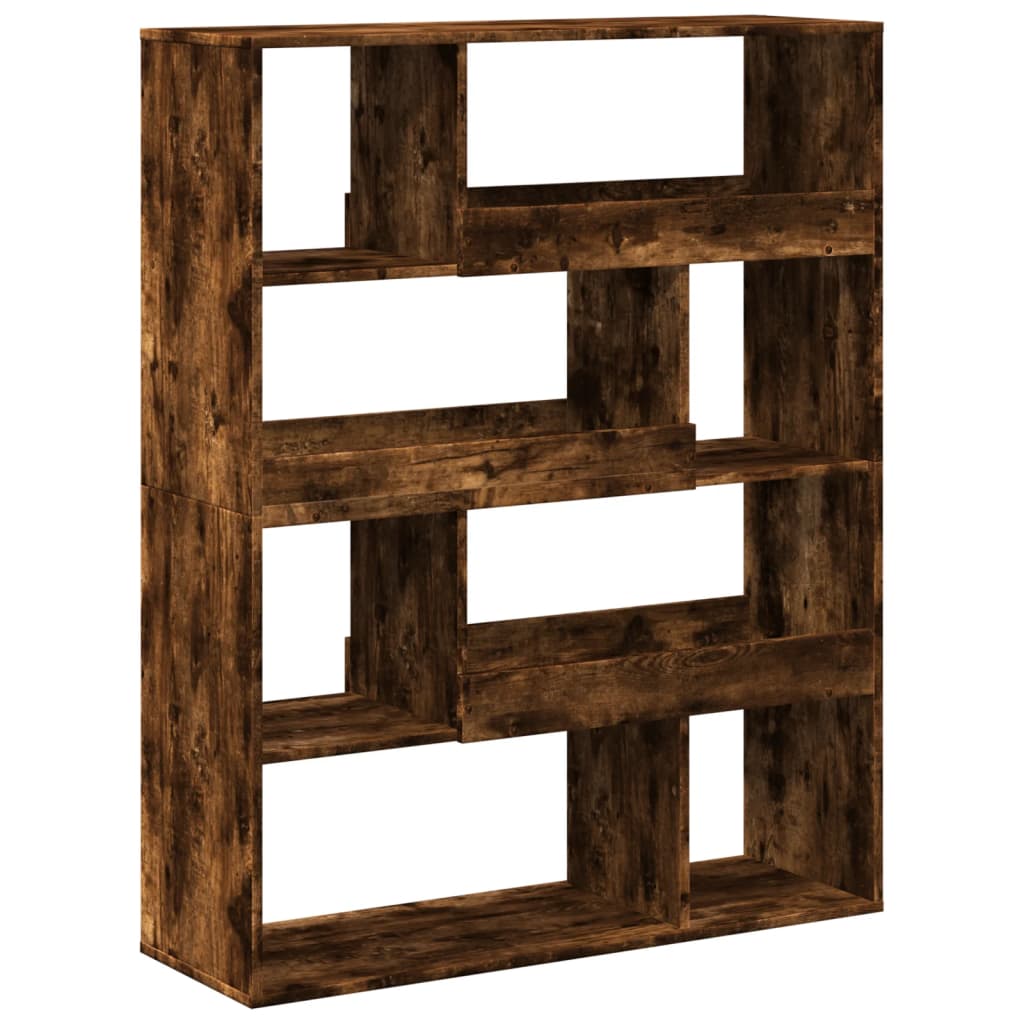 Bookcase, smoky oak, 100x33x125.5 cm, processed wood