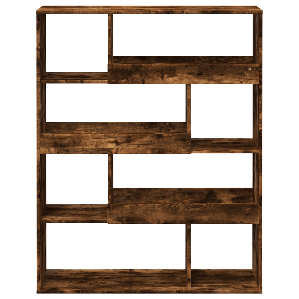 Bookcase, smoky oak, 100x33x125.5 cm, processed wood