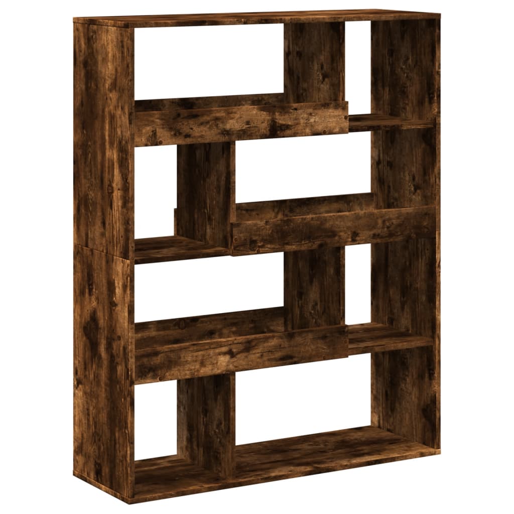 Bookcase, smoky oak, 100x33x125.5 cm, processed wood