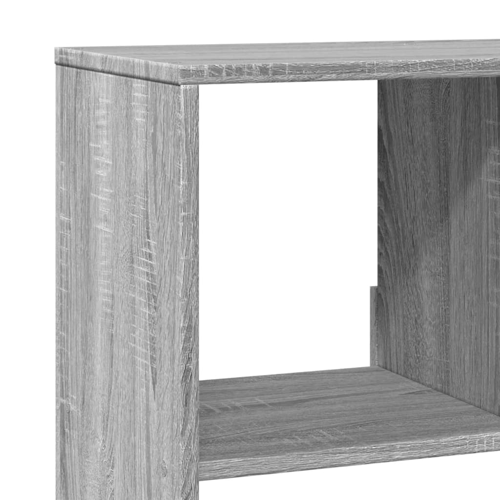 Bookcase, sonoma grey, 100x33x125.5 cm, engineered wood