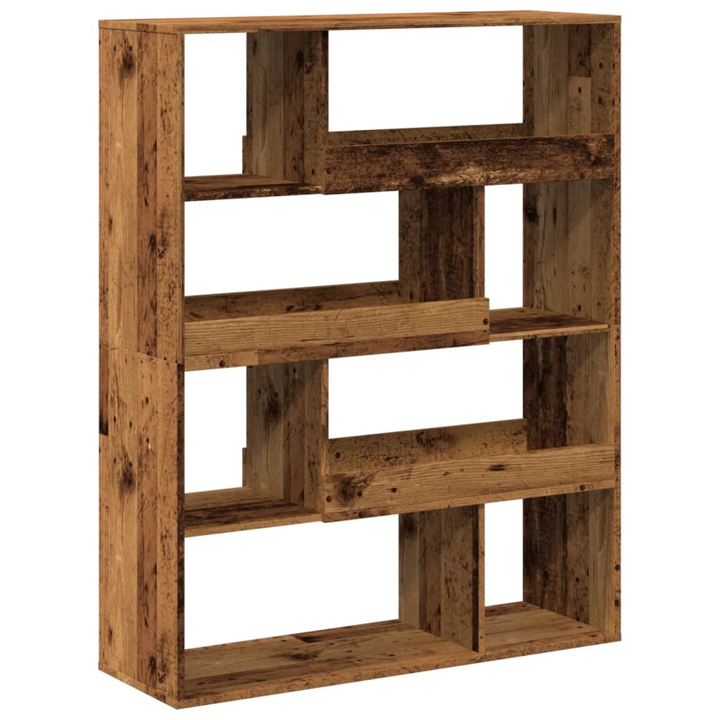 Bookcase, old wood, 100x33x125.5 cm, processed wood