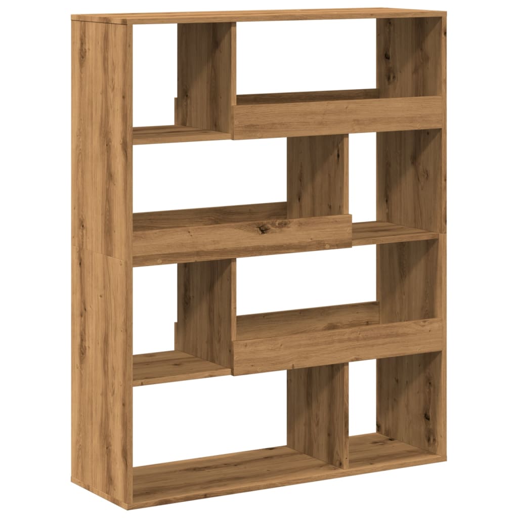 Bookcase, handcrafted oak, 100x33x125.5 cm, processed wood