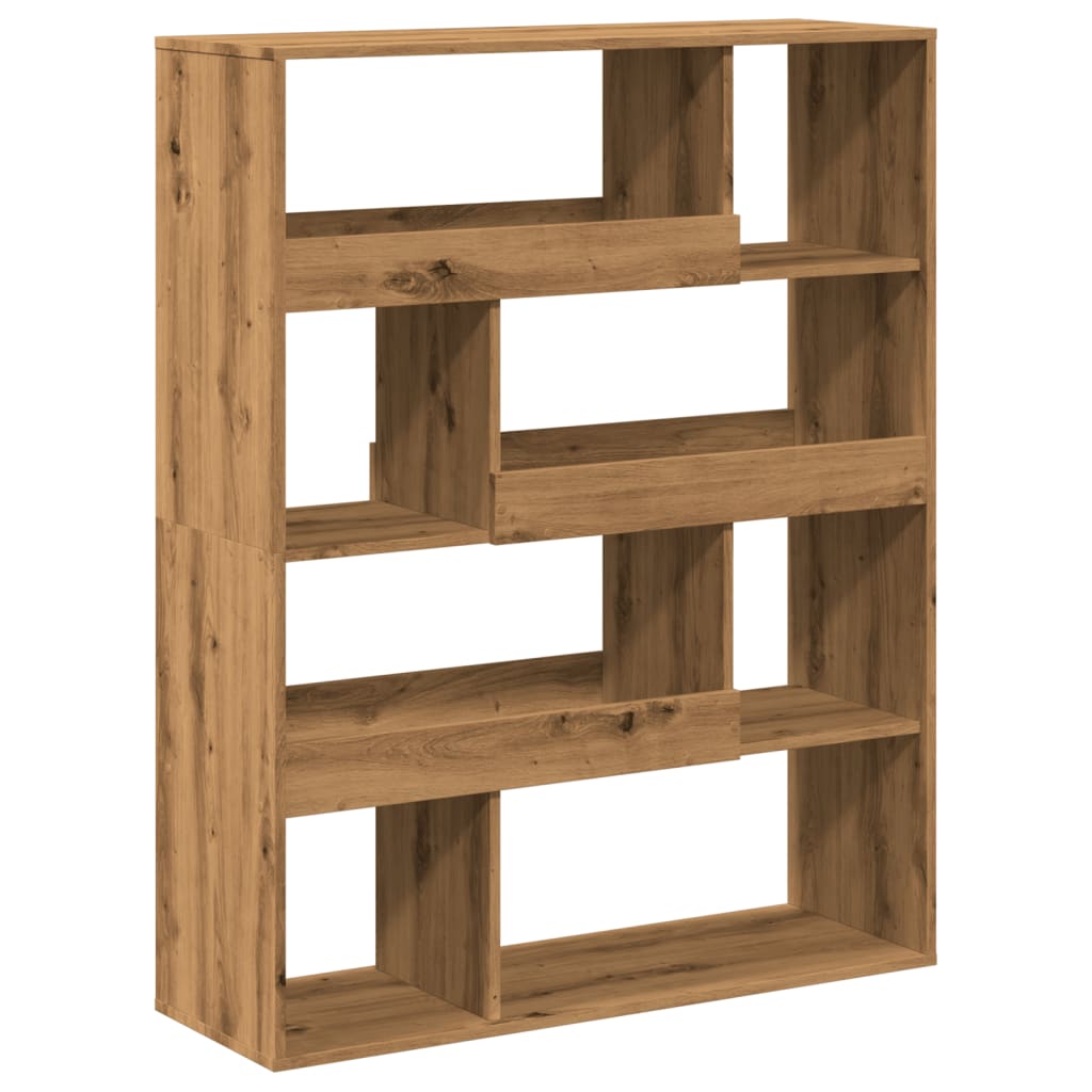 Bookcase, handcrafted oak, 100x33x125.5 cm, processed wood