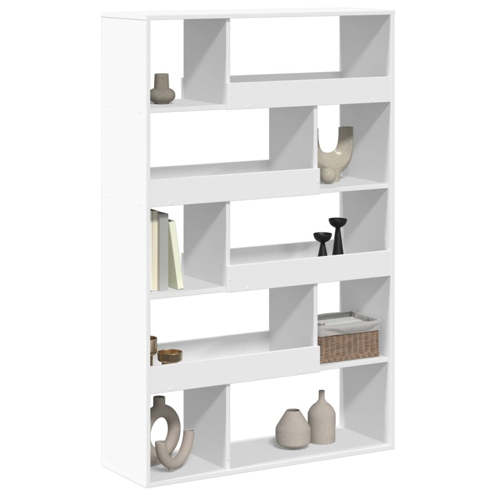 Bookcase, white, 100x33x156.5 cm, processed wood