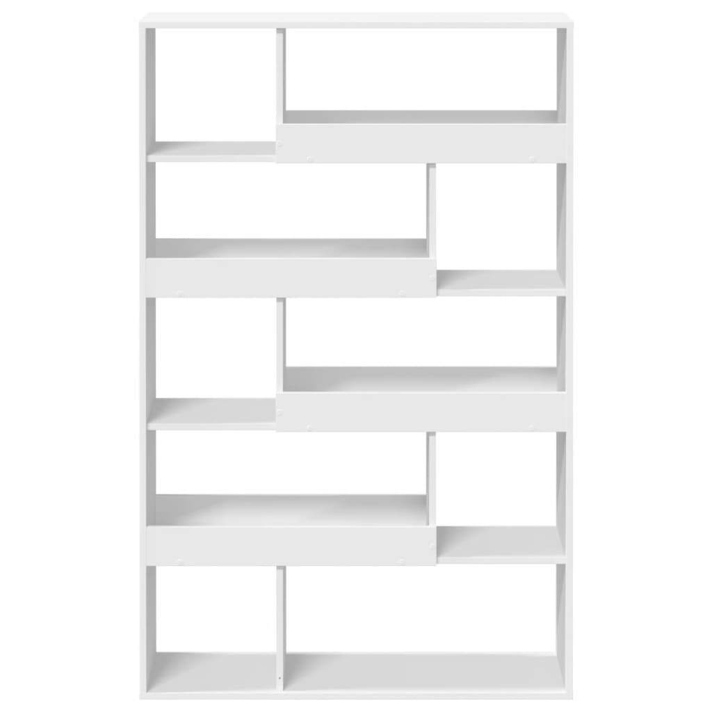 Bookcase, white, 100x33x156.5 cm, processed wood