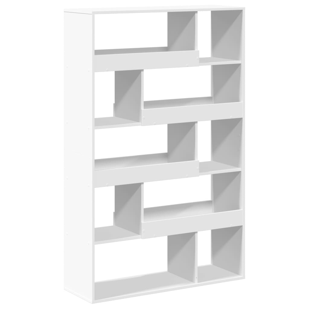 Bookcase, white, 100x33x156.5 cm, processed wood