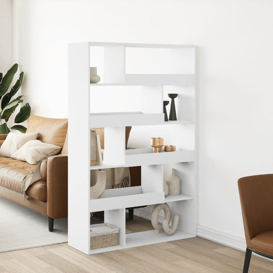 Bookcase, white, 100x33x156.5 cm, processed wood