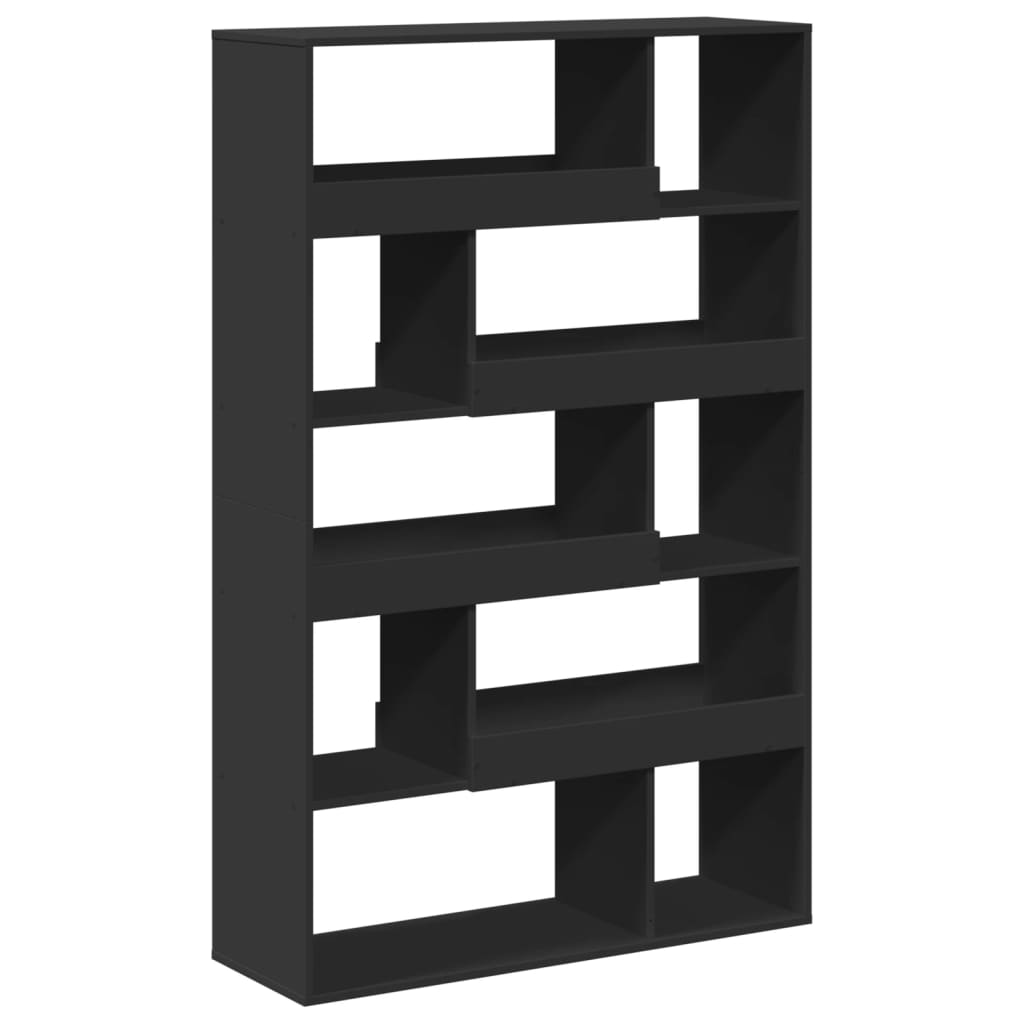 Bookcase, black, 100x33x156.5 cm, processed wood