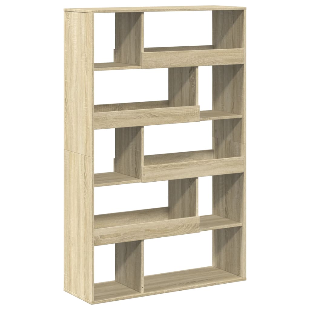 Bookcase, sonoma oak, 100x33x156.5 cm, processed wood