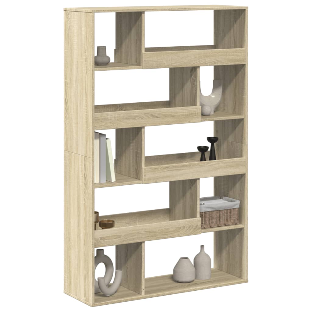 Bookcase, sonoma oak, 100x33x156.5 cm, processed wood