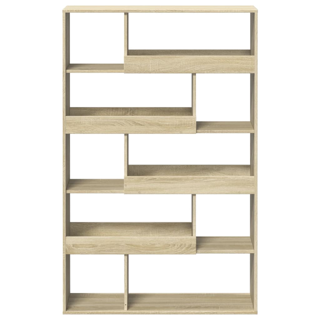 Bookcase, sonoma oak, 100x33x156.5 cm, processed wood