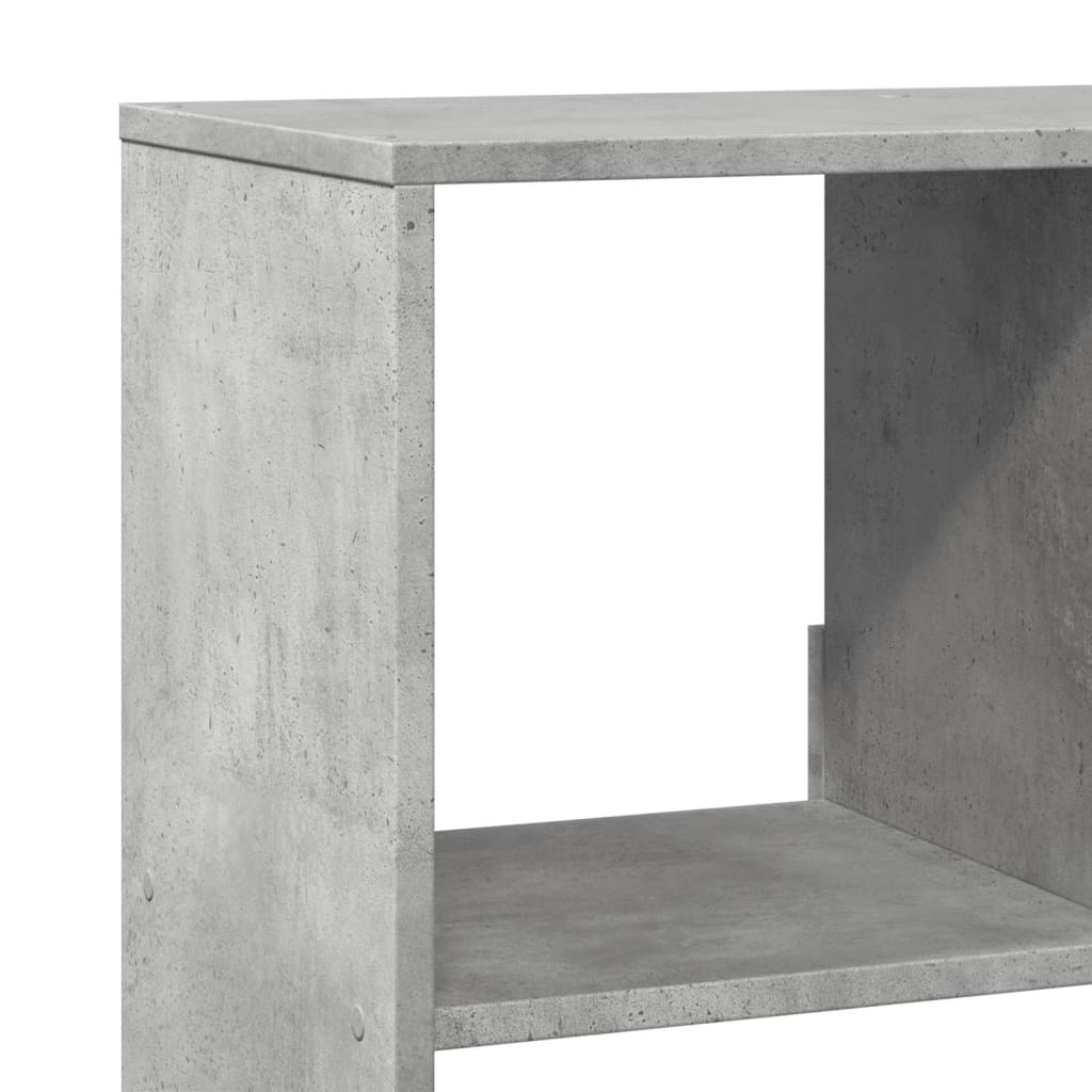 Bookcase, concrete gray, 100x33x156.5 cm, processed wood