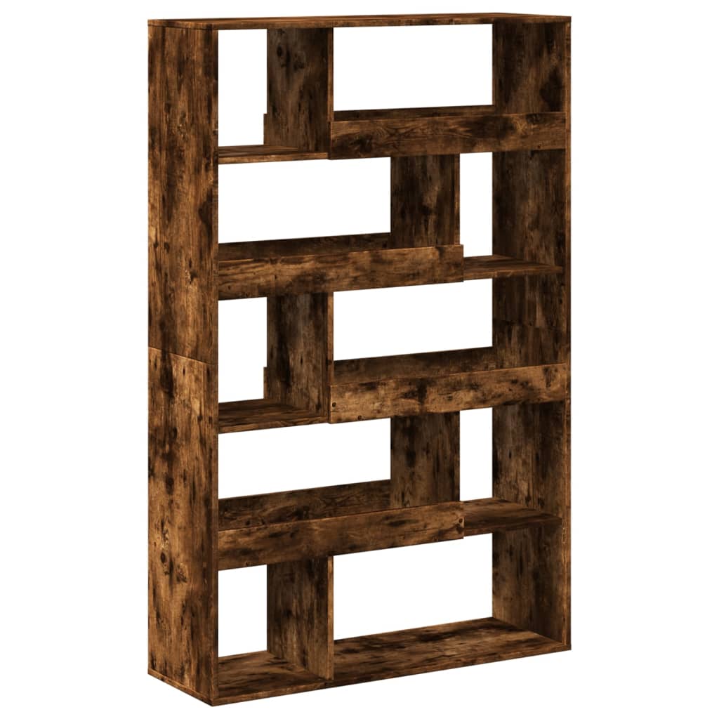 Bookcase, smoky oak, 100x33x156.5 cm, processed wood