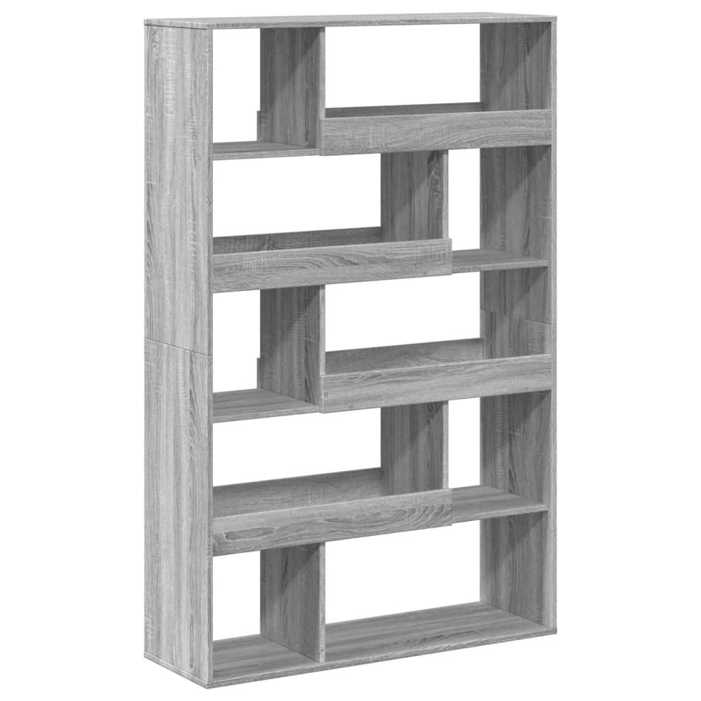 Bookcase, sonoma grey, 100x33x156.5 cm, engineered wood